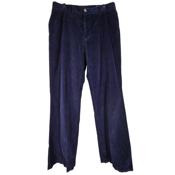 VINEYARD VINES Corduroy Club Pant, Men's Size 34x32, Navy Blue, Straight Leg - Picture 1 of 12